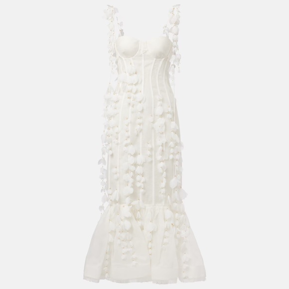 Zimmermann Dresses & Skirts - Zimmermann Dawning linen and silk midi dress